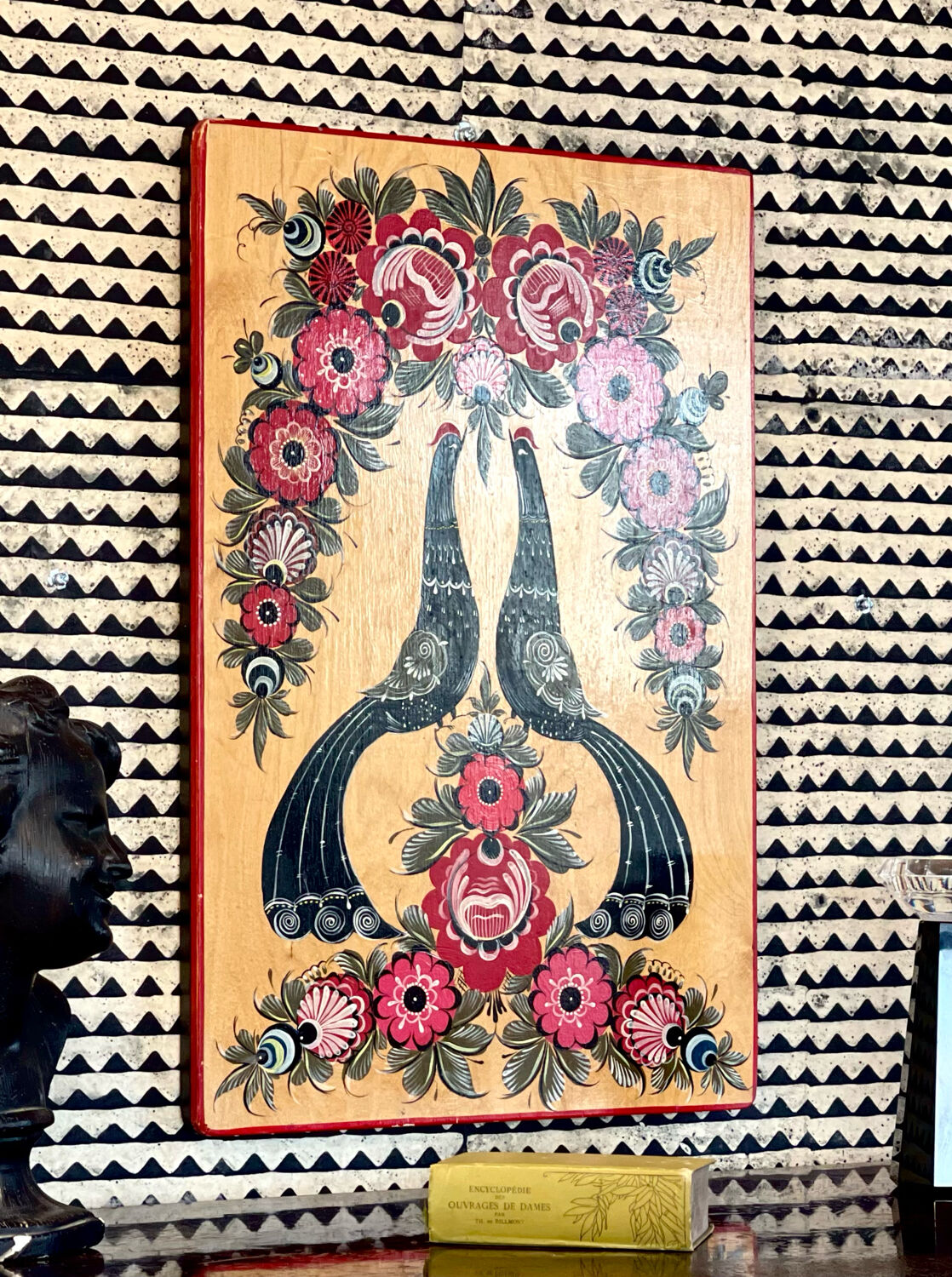 Vintage wood painting