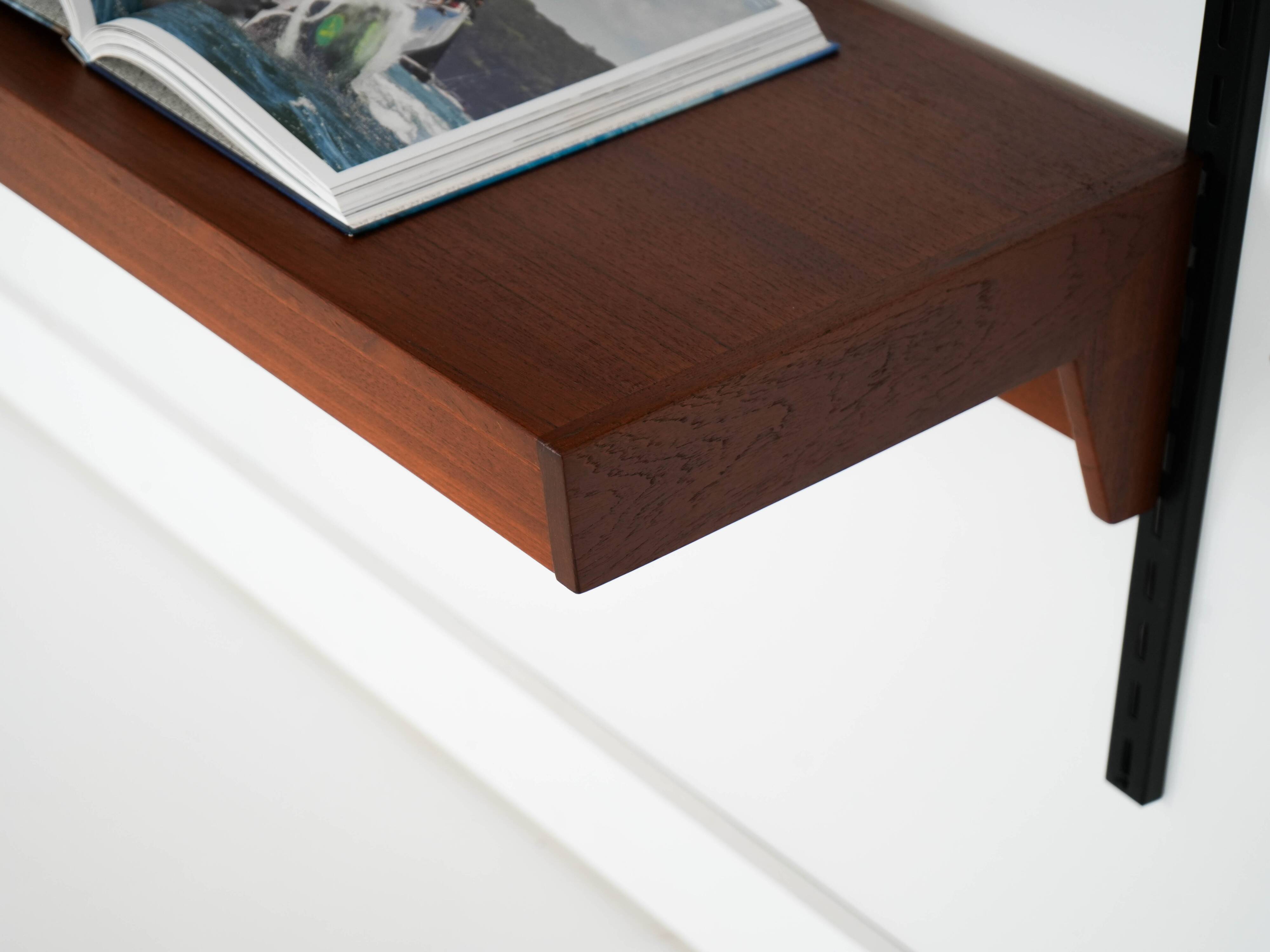 Teak modular shelving unit, Danish design, 1960s, designer: Kai Kristiansen