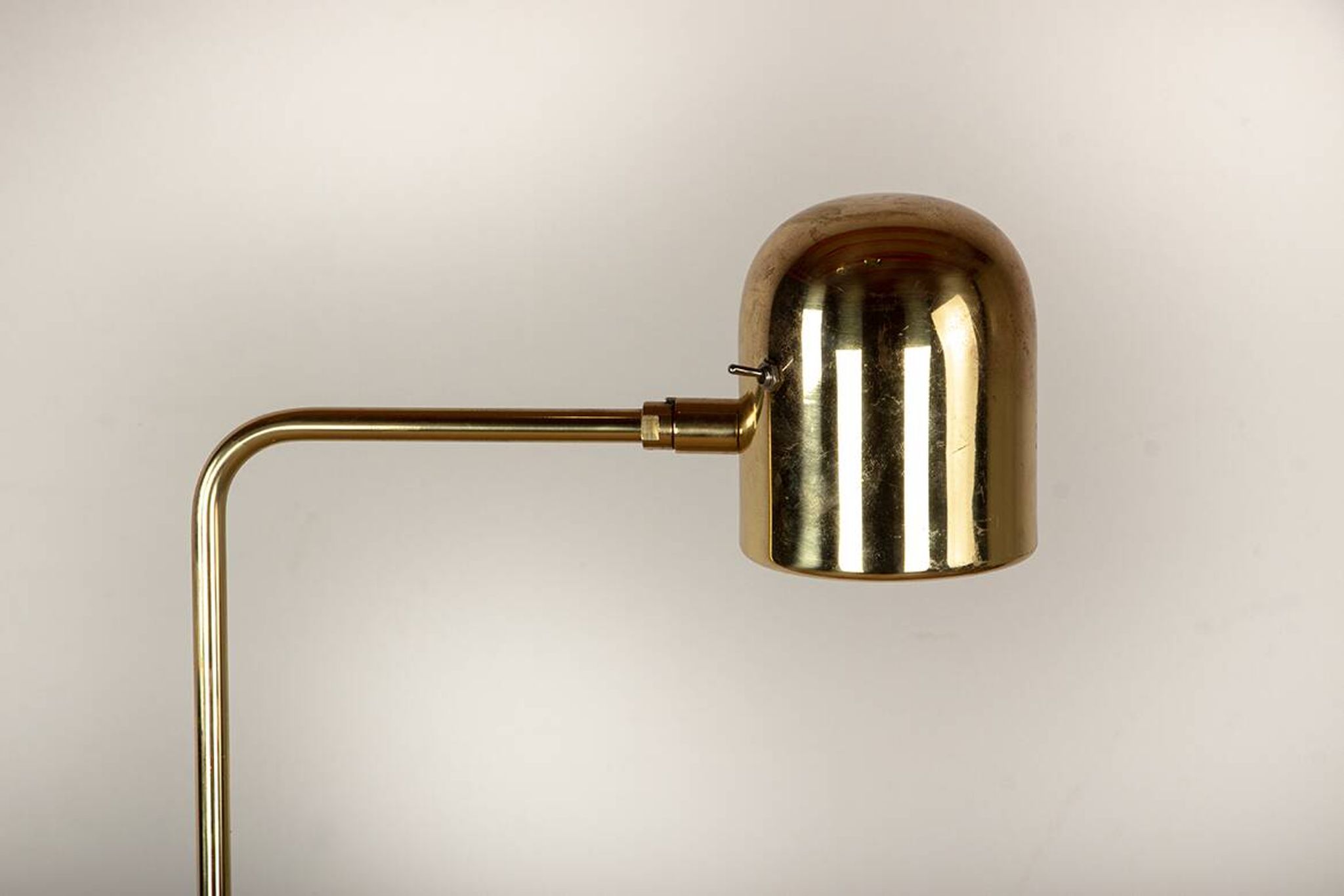 Swedish Brass Floor Lamp, Model G 230 by Bergboms 1960.