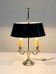 Bouillotte lamp in silver metal, empire style - early twentieth century