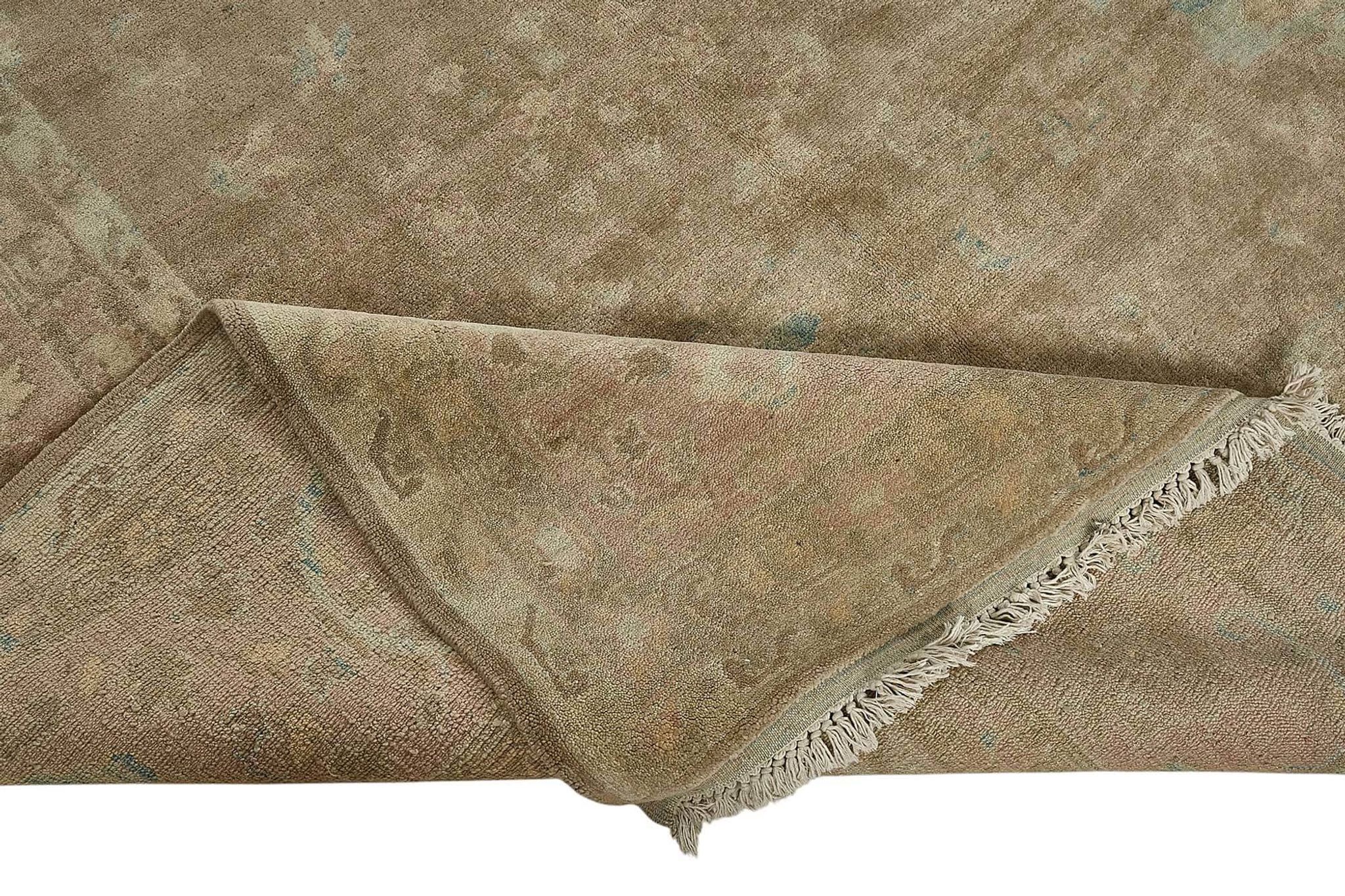 Turkish Handknotted Wool Oushak Rug 358 cm x 468 cm
