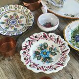 Plat oval fleuri