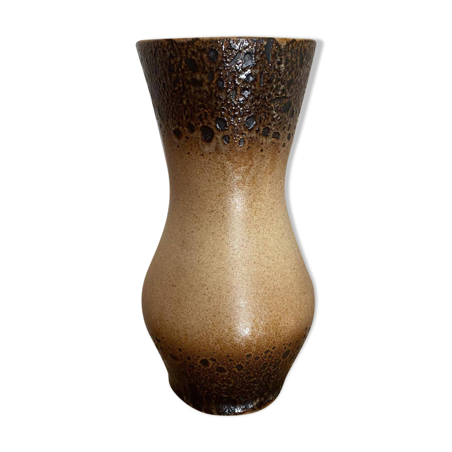 Vase en céramique style Fat Lava de Saint Clément numéroté 9082