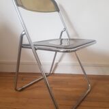 Metal and plexiglass folding chair
