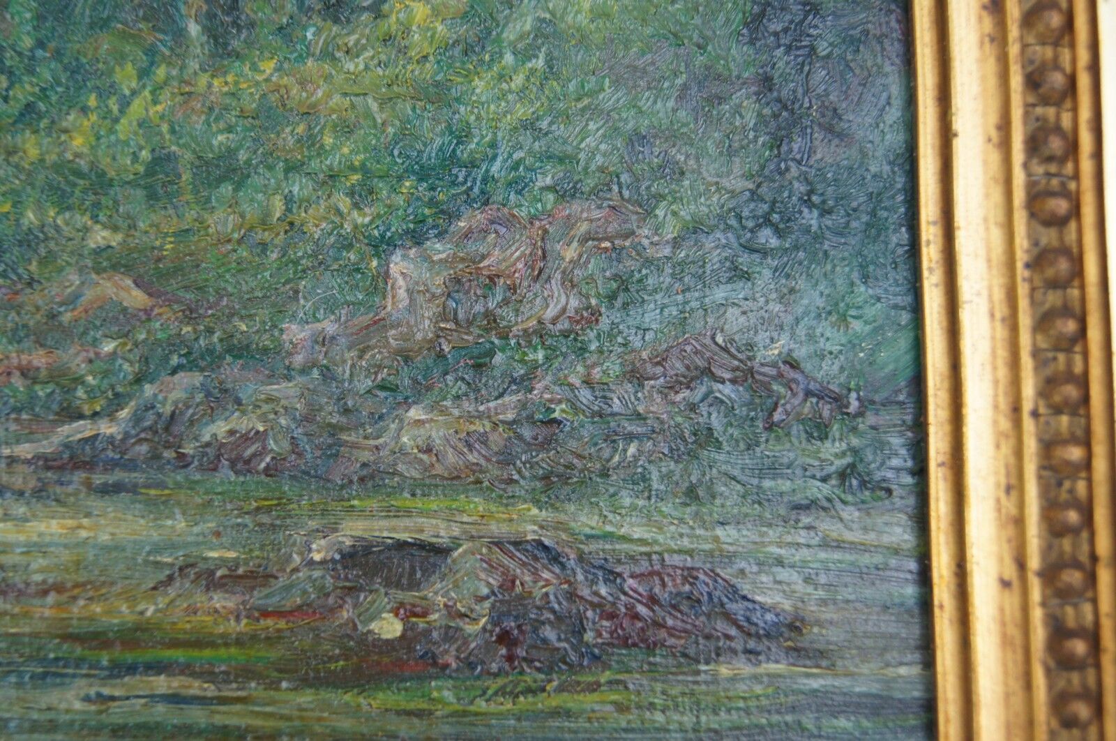 French School 19th - Landscape - Oil on panel - framed