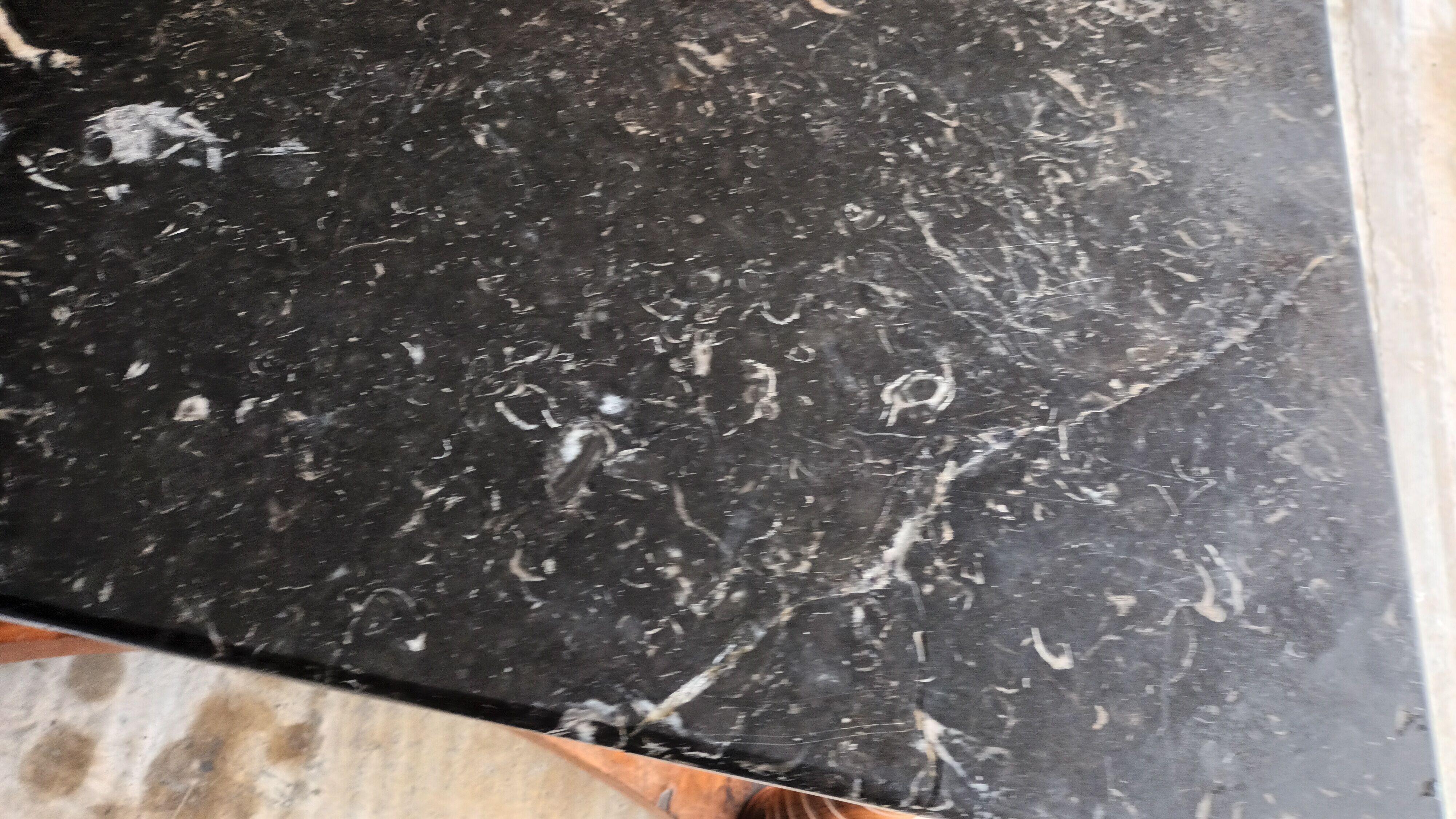 Console Napoleon III with black marble