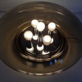 Large glass ceiling light from Limburg, 1960s