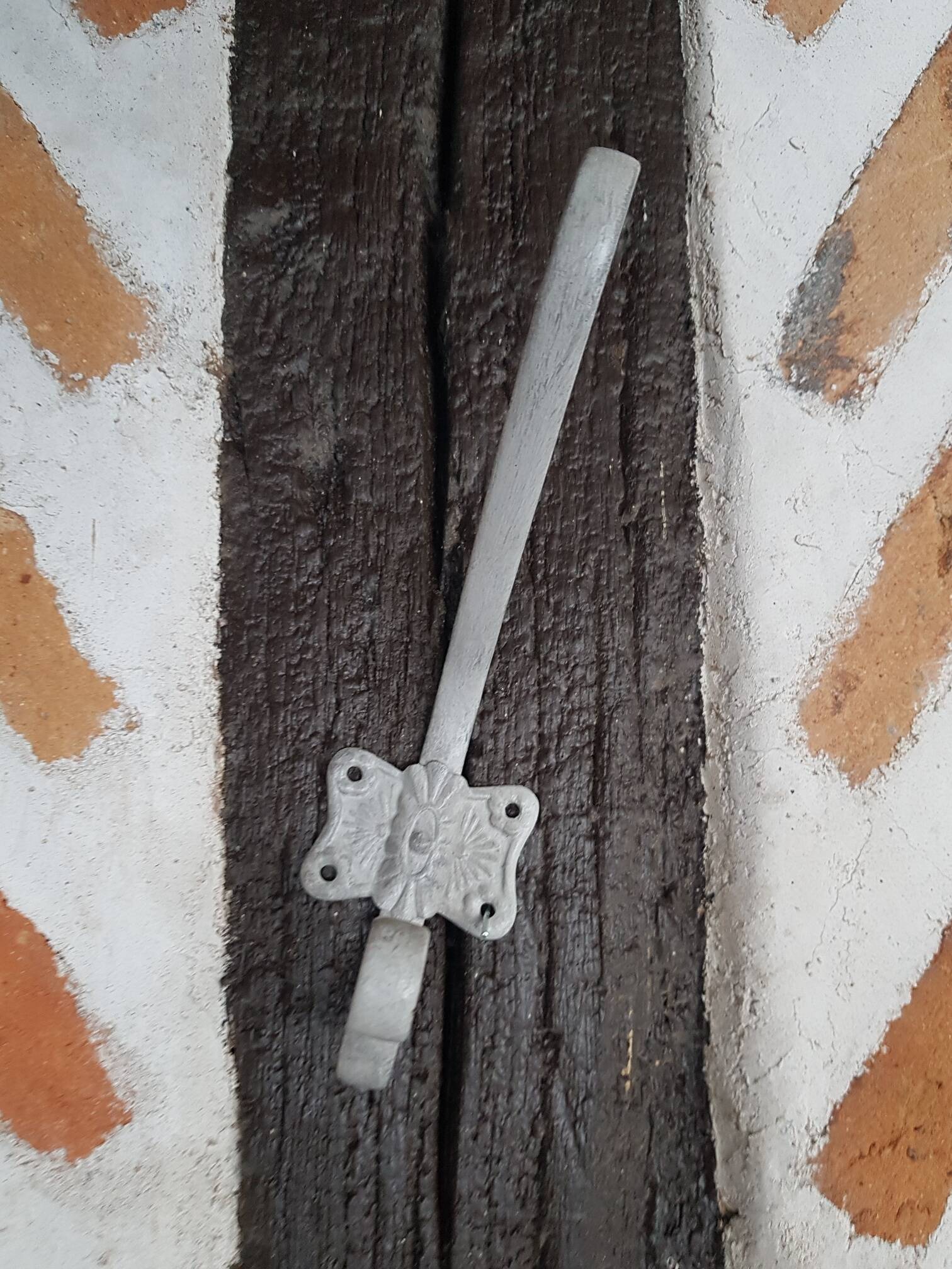 Patère porte manteau patiné