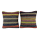 Set of 2 vintage kilim cushion covers 61x64 cm