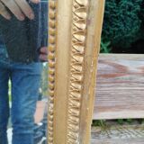 Antique Louis XVI gilded wood mirror