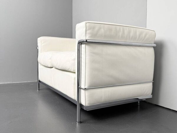 Canapé LC2 2 places par Le Corbusier pour Cassina, Italie, années 2000