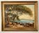 Tableau ancien - La méditerranée, les pins parasol