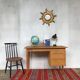 Bureau en chêne clair pieds fuseaux 1950/1960