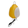 Lampe jaune "design papier et métal".