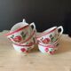 7 ceramic cups Digoin Sarreguemines