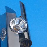 Pair of 70s designer wall lights in chrome metal