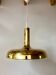 Vintage golden pendant light / Germany, 60-70s