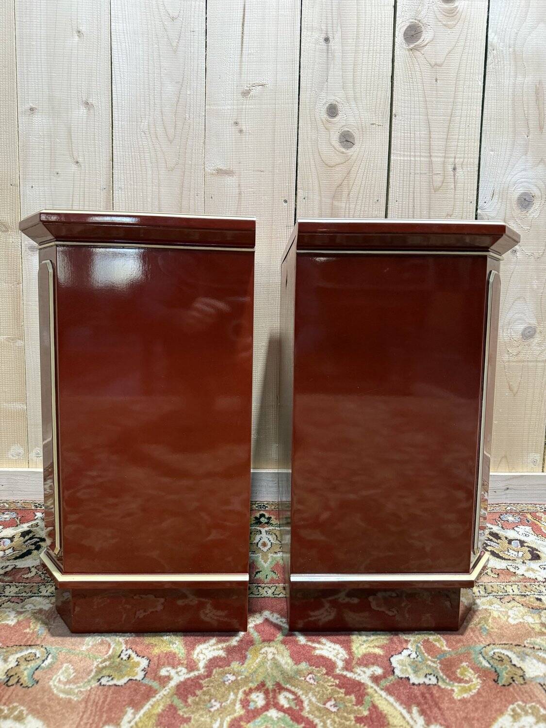 Paire de tables de chevets 1970 "Maurice Hirsch"