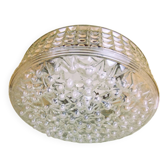 Large bubble glass ceiling flush mount lamp