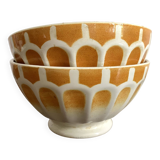 Antique Digoin Sarreguemines bowls from the 50s