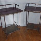 Pair of wrought iron tables