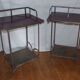 Pair of wrought iron tables