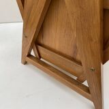 Large modernist indoor planter in solid beech