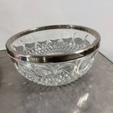 Silver and crystal metal cup
