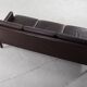 Mid-Century Modern Vintage Danish 3-seater Chocolate Leather Sofa, 1960s