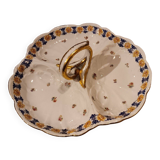 Beggar servant in Limoges JC porcelain floral decoration with roses