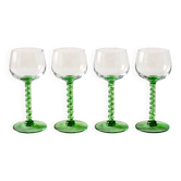 Verres à vin blanc alsacien pied torsadé