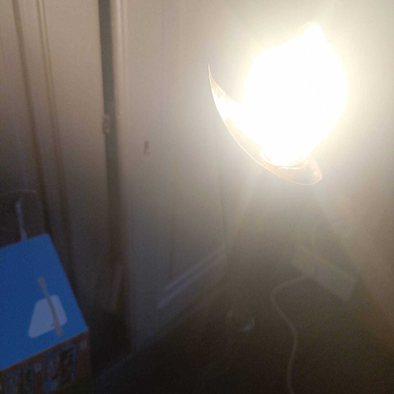 Vintage gold cone lamp