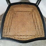 Black chair Napoleon III year, with gilding