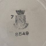 Complete Saint-Amand earthenware service, series 8549, 1940s