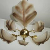 Lustre Murano en forme de coquillage