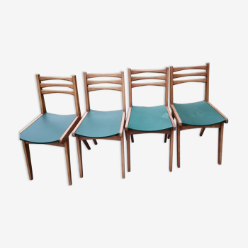 Suite de 4 chaises vintage