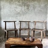 Grande chaise ou fauteuil en teck ancien H84 L60