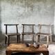 Large old teak chair or armchair H84 L60