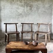 Large old teak chair or armchair H84 L60