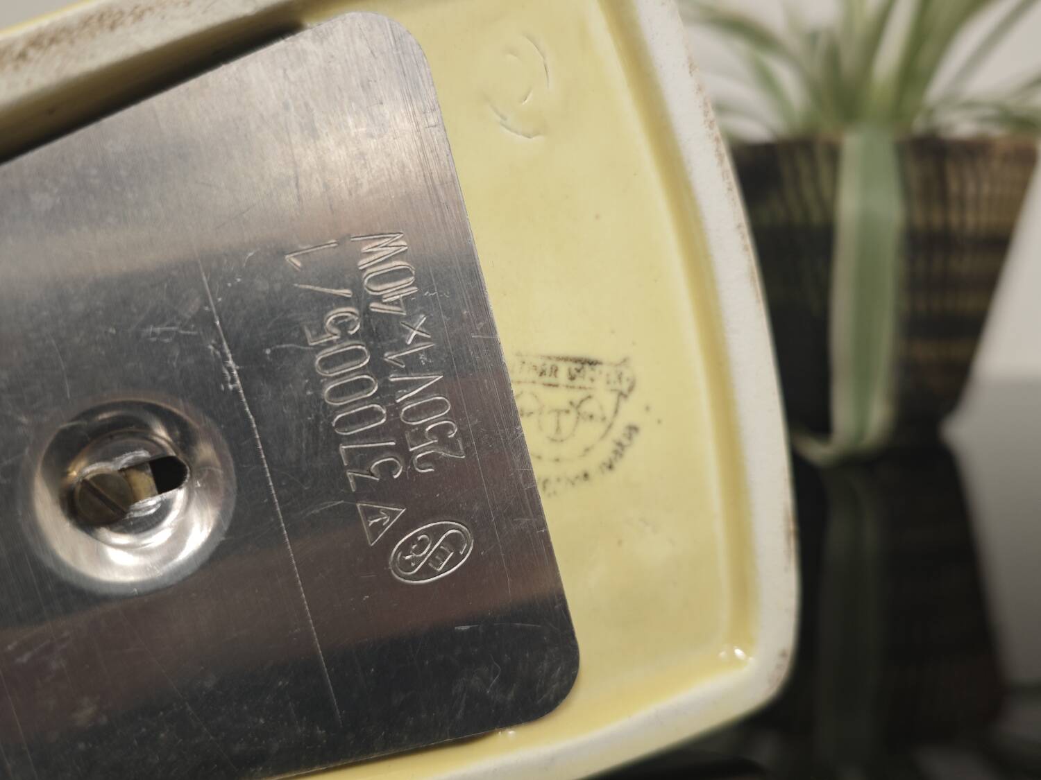 Ceramic table lamp by Jaroslav Anyz for Kamenicky Senov 1956