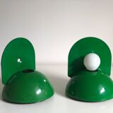 Green Buco sconce by Claudio Dini edited by Artemide, 1974
