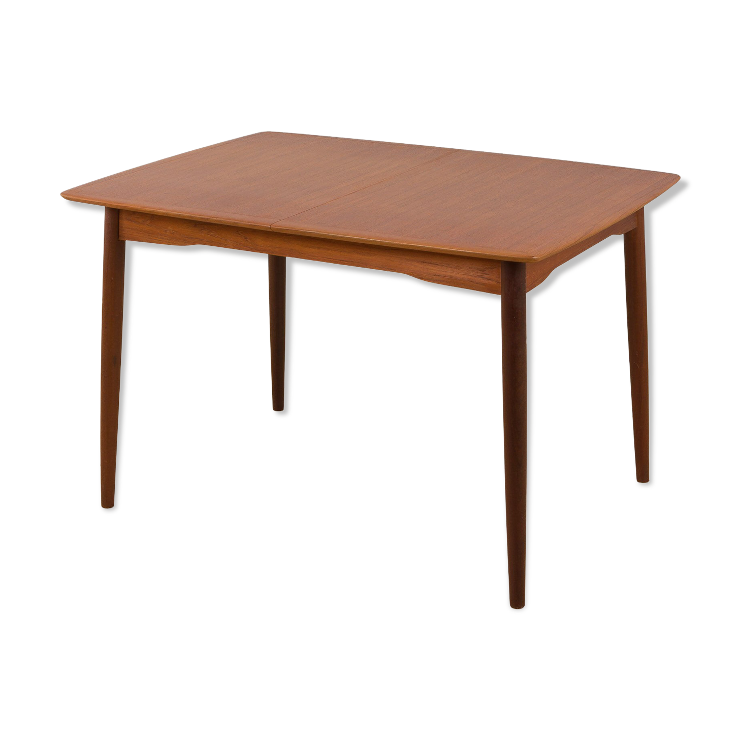 Danish rectangular teak extension table, 1970s
