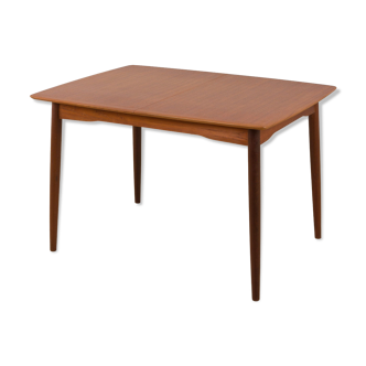 Danish rectangular teak extension table, 1970s