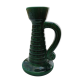 Bougeoir céramique verte vintage années 50