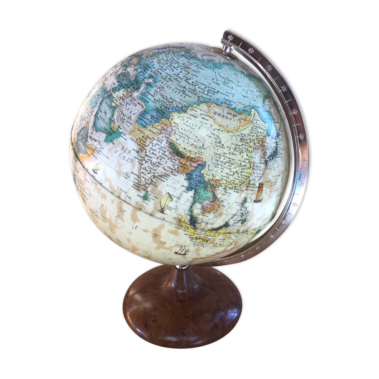 Former globe world map tecnodidattica discovery 30 vintage
