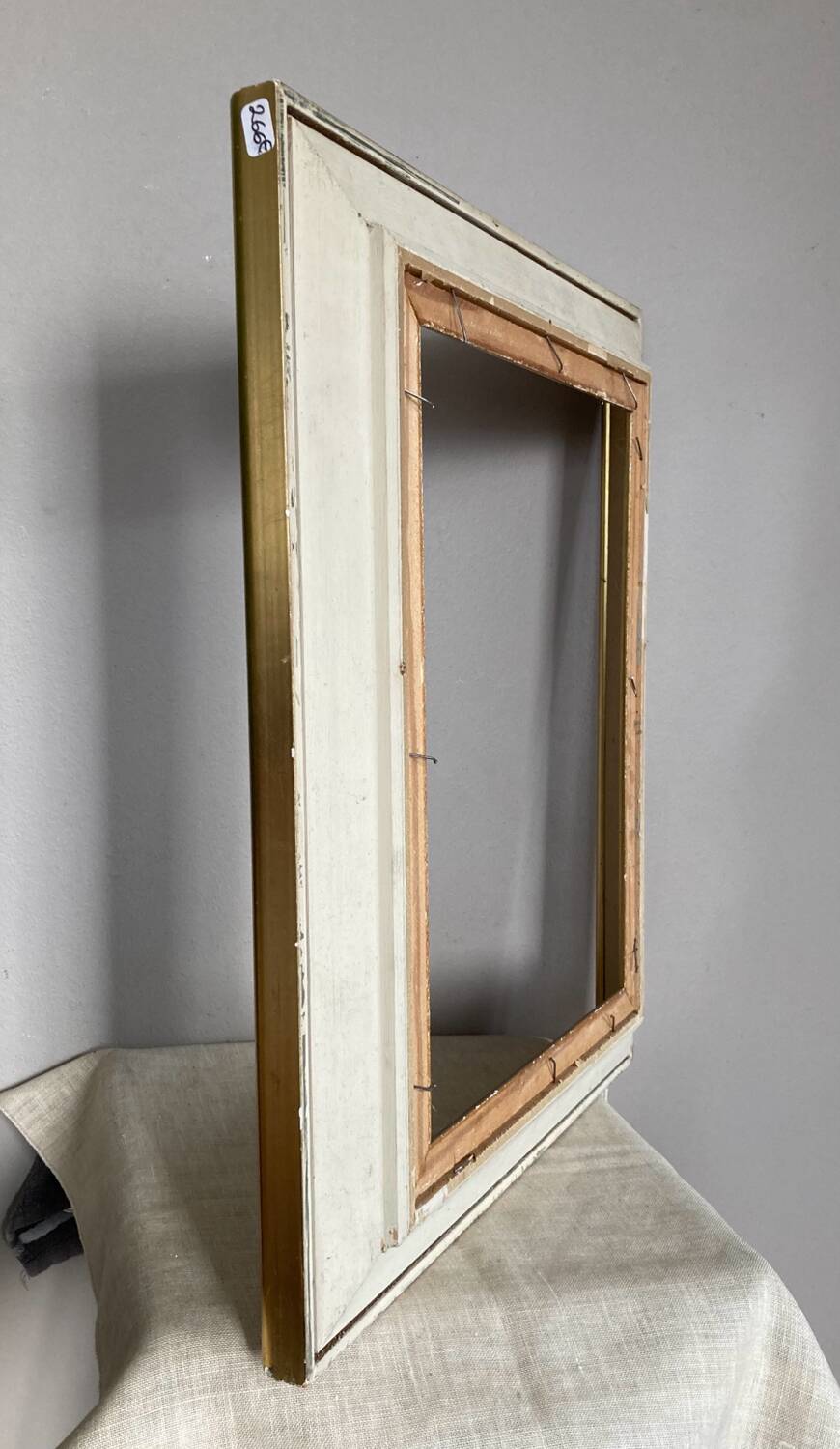 Frame in gilded wood and fabric 1950s/60s