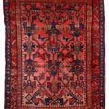 Ancient Persian Carpet Malayer handmade 113cm x 153cm 1920s, 1C403