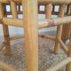 Table appoint hexagonale en  bambou - vintage