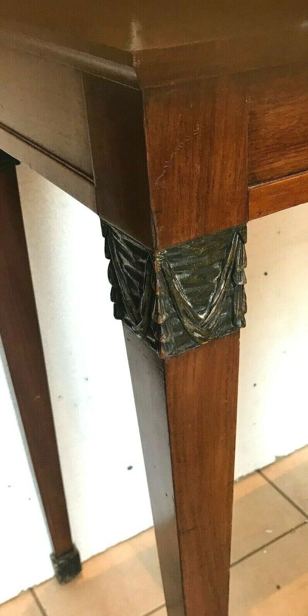 Console a fond de miroir d'époque empire en acajou xix siècle