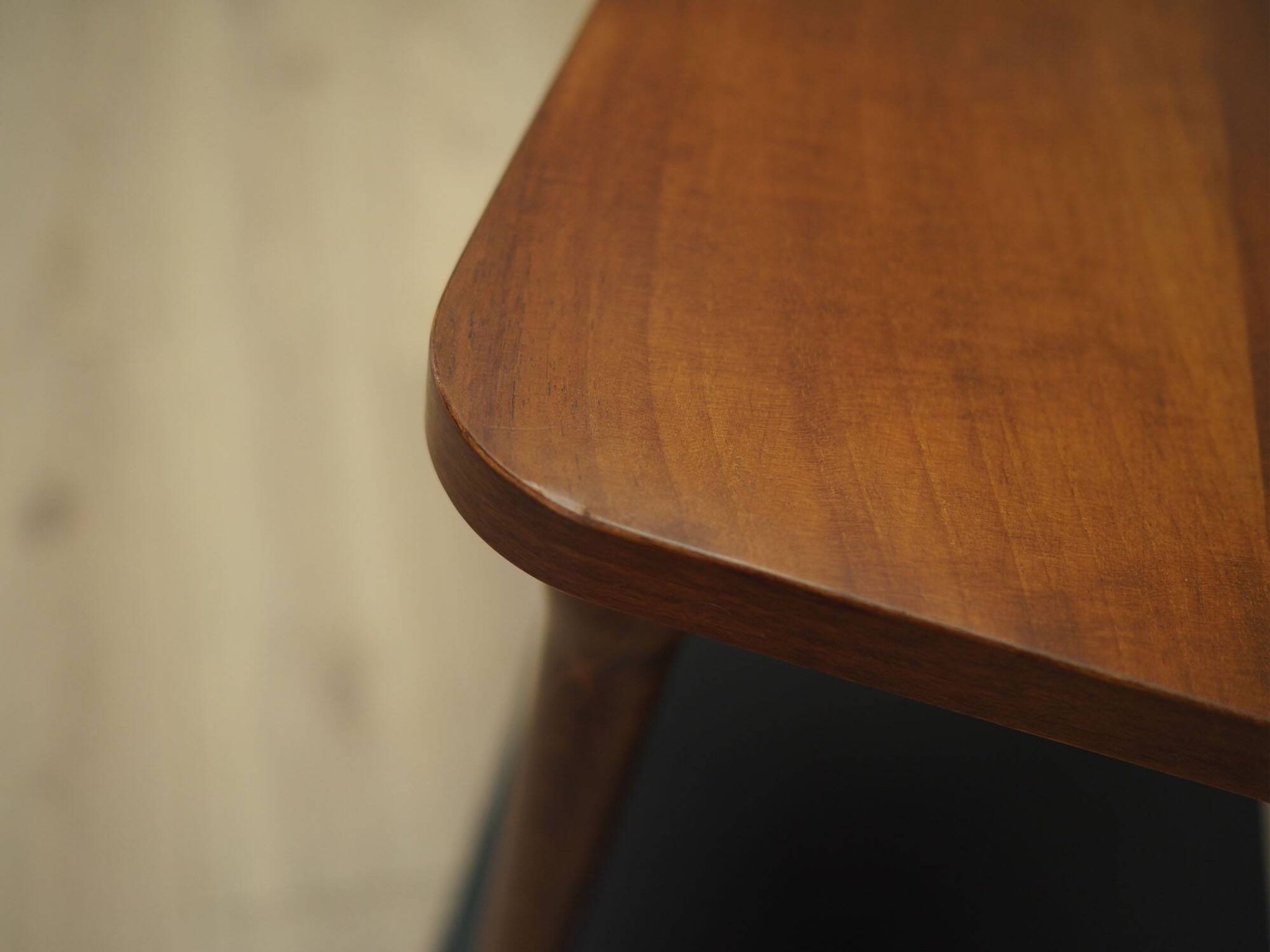 Walnut table, Italian design, 1960s, manufacture: Italy